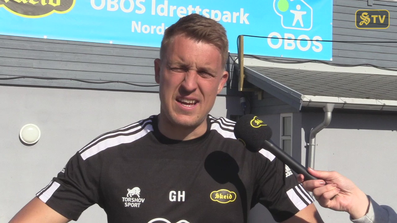 Intervju med Gard Holme etter Skeid - Mjøndalen